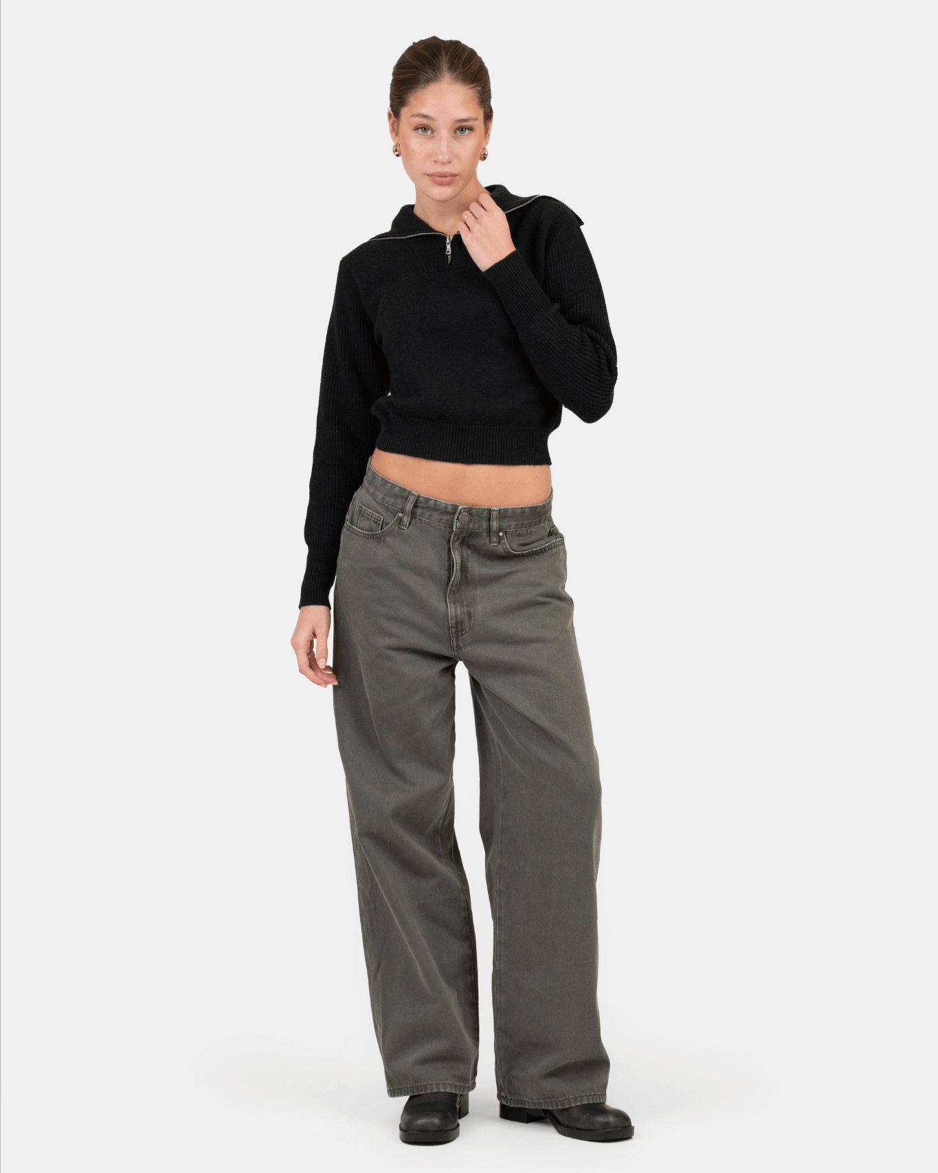 Baggy Denim Jeans Khaki Green | Skagen - clothing.dk